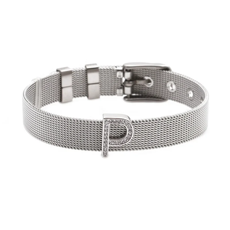 Stainless Steel Bracelet Adjustable Wristband Bracelet Letter Slide Charms Mesh Bracelet, Picture
Stainless Steel Bracelet Adjustable Wristband Bracelet Letter Slide Charms Mesh Bracelet, Picture