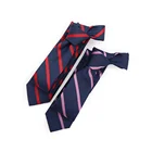 Handmade Blue Striped Ties Mens High Quality Woven Jacquard Tie Formal Business Silk Necktie