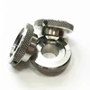CNC turning processing of custom mesh rolling flower embossed extruded Diamond Nut, mechanical processing of stainless steel nut