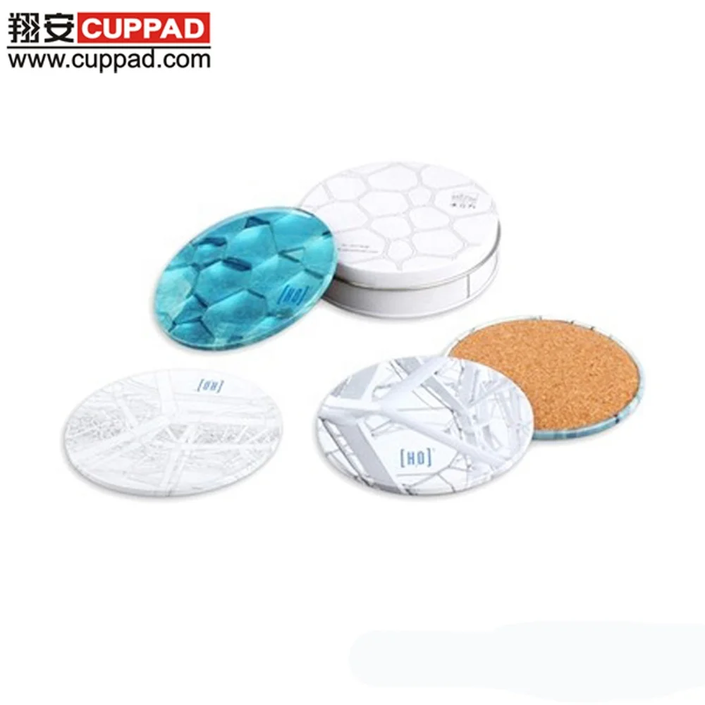 OEM beautiful table decoration tin coasters with cork bottom for household or promotion gift, Customized 
OEM beautiful table decoration tin coasters with cork bottom for household or promotion gift, Customized