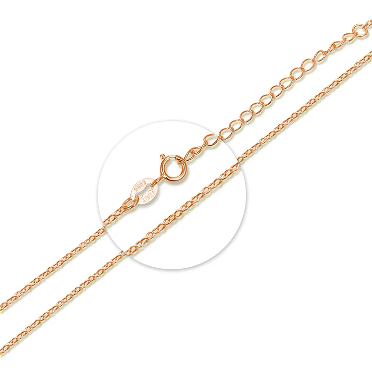 POLIVA 925 Cross Chain Jewelry Neck Chain Rose Gold Plated Factory Price Italian Sterling Silver Chains Necklaces Wedding Gift
POLIVA 925 Cross Chain Jewelry Neck Chain Rose Gold Plated Factory Price Italian Sterling Silver Chains Necklaces Wedding Gift