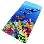 Woven printed sand resistant personality adult beach towel