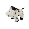 custom cute Doctor milk cow keychain stuffed animals plush toys wholesale