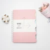 A5 Wholesale office supplies color with colored index tab divider spiral notebook