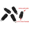 5.5*2.1 Female To Micro USB Male Jack Micro 5Pin DC Power Charger Adapter Converter Connector For Laptop/Tablet