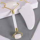 Gua Sha Tool Anti Aging Facial Jade Roller Massage Set