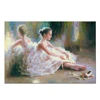 Hand painted beautiful pictures nude ballet dancers painting oil paints