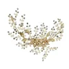 Handmade Crystal Bridal Hair Accessories Jewelry Headwear Barrettes Gold Leaves Wedding Pearl Headband Hair Clips For Girl