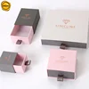 Sinicline New Arrival Sweet Style Customized Logo Foil Stamping Full Set Packaging Rose Jewelry Ring Box