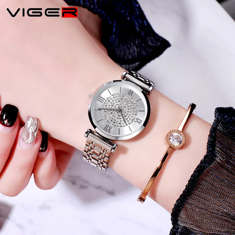 VIGER 2019 New Stainless Steel Belt women Watch Classic Minimalist Alloy Analog watch women ladies relogio 1047
VIGER 2019 New Stainless Steel Belt women Watch Classic Minimalist Alloy Analog watch women ladies relogio 1047