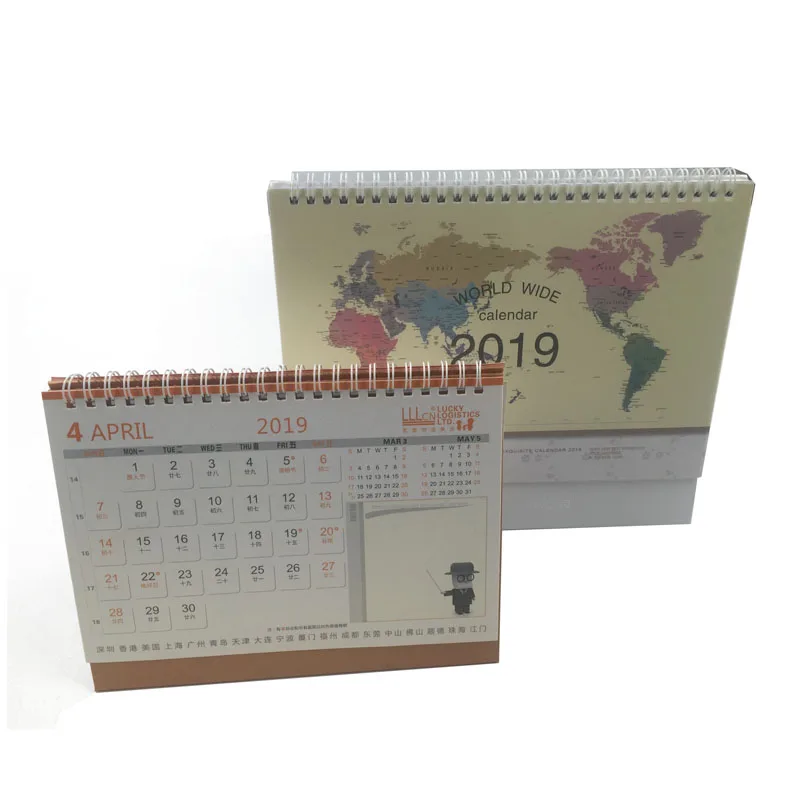New Style Custom Full Color Printing Calendar Daily Weekly Planner