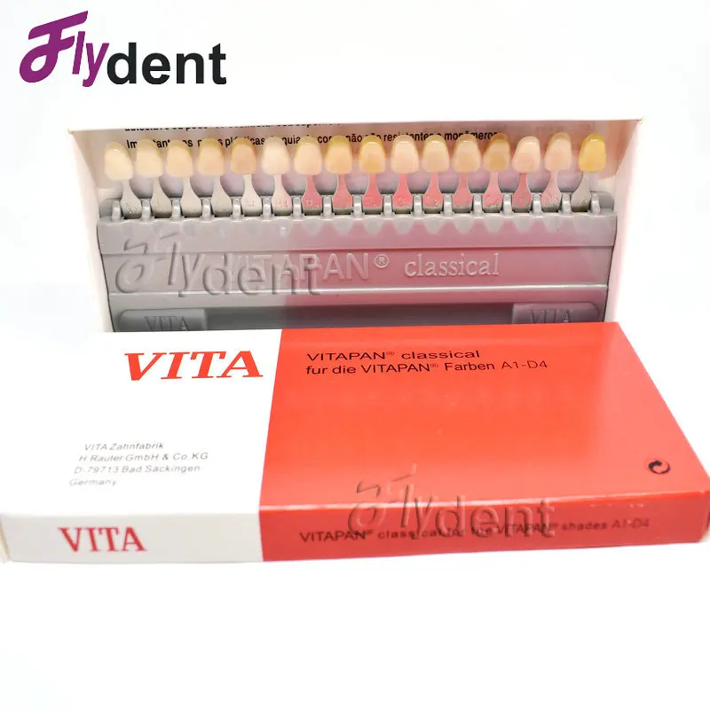 Dental instrument vita classial pan farben A1-D4 material vita tooth color model dentist tool
Dental instrument vita classial pan farben A1-D4 material vita tooth color model dentist tool