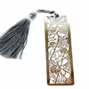Laser Cutting metal craft, Sheet Metal Stainless Steel Bookmarks Blank Etching hollow out bookmarks with tassels On Sale