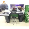 Supermarket Steel Cash Desk / Checkout Counter / Cashier Table with Low Price