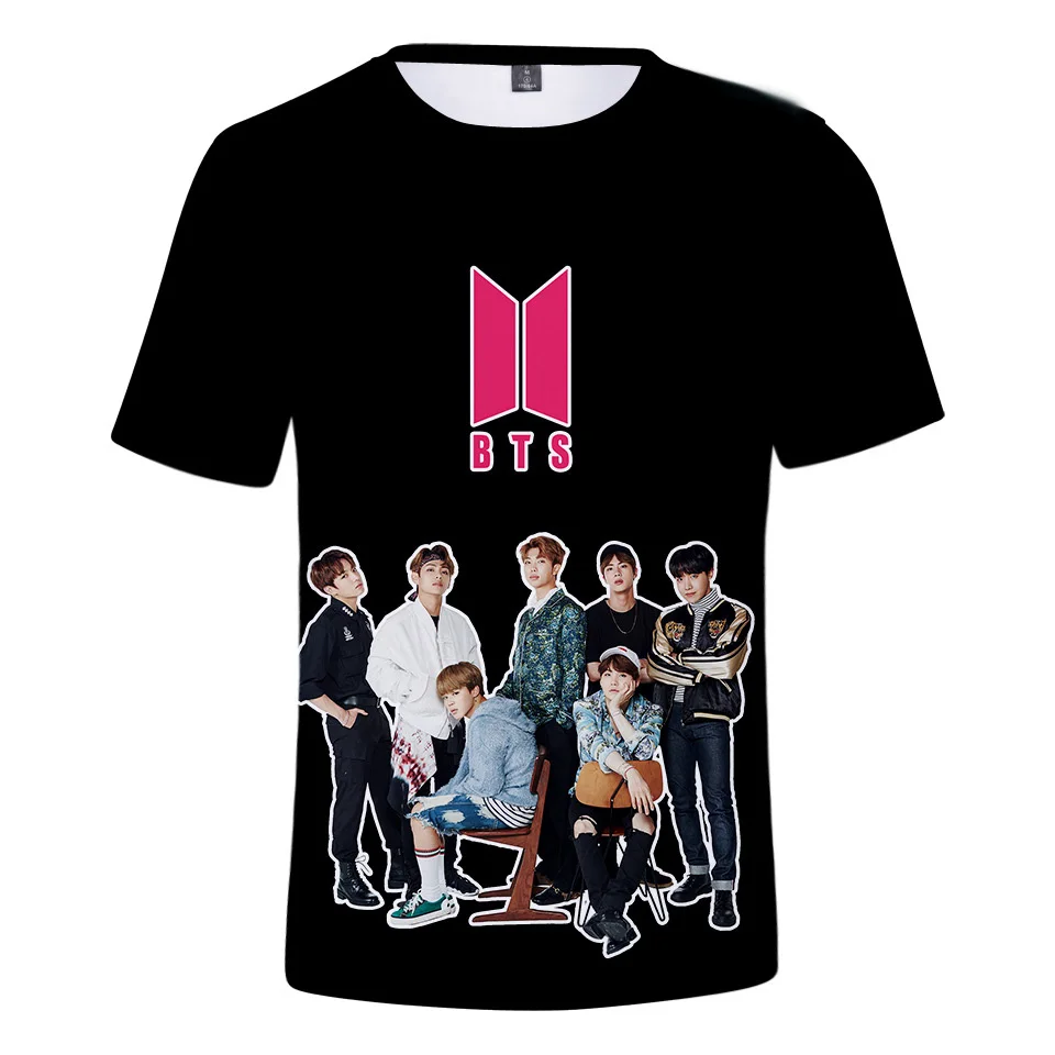 BTS Korea 3D Printed Men and Women Short-sleeved T-shirts 
BTS Korea 3D Printed Men and Women Short-sleeved T-shirts