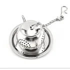 eco friendly Stainless Steel Silver bulk Tea Accessories wholesale Strainer Tea infusers with handle