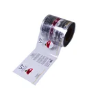 customized high quality clear bopp label sticker roll printers china