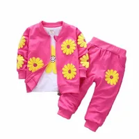 Baby Girls Casual Clothing Set Spring Autumn Toddler Flower Jacket T-shirt Pants 3Pcs Suit Set Child Kids Cotton Tracksuits
Baby Girls Casual Clothing Set Spring Autumn Toddler Flower Jacket T-shirt Pants 3Pcs Suit Set Child Kids Cotton Tracksuits