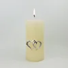 zinc alloy heart design candle pin for wedding decoration