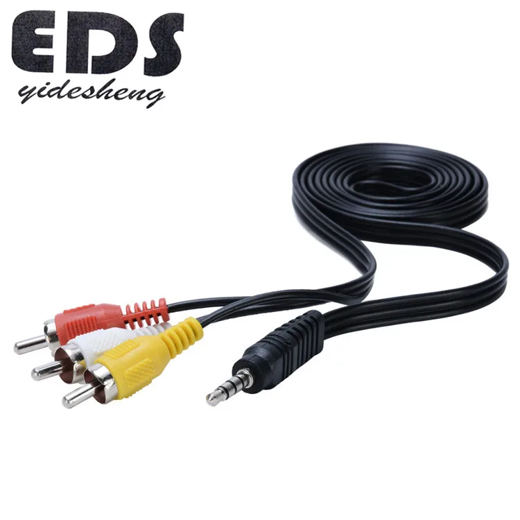 Mayitr 1.2M 3.5mm jack plug male to 3 RCA adapter high quality 3.5 to RCA male audio video AV cable wire cord
Mayitr 1.2M 3.5mm jack plug male to 3 RCA adapter high quality 3.5 to RCA male audio video AV cable wire cord