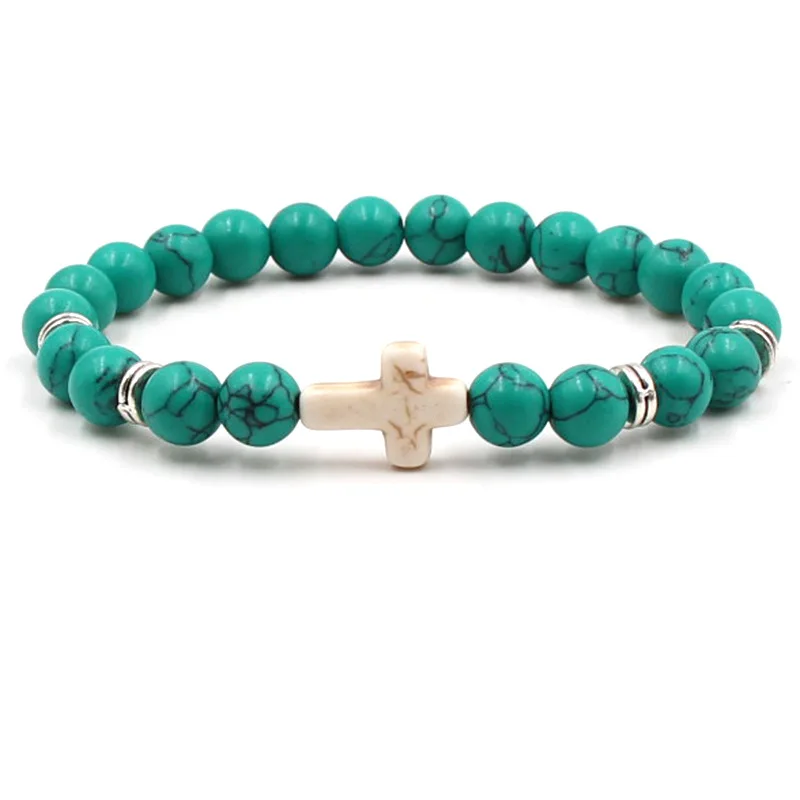 R.GEM. Men's Yoya 8mm White Cross Charms Bracelet 8mm Green Natural Beads Stone Bracelet Natural, White+ colors stone
R.GEM. Men's Yoya 8mm White Cross Charms Bracelet 8mm Green Natural Beads Stone Bracelet Natural, White+ colors stone