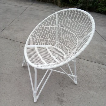 Hot Sale White Comfortable Rattan Coffee Chair Garden Chair For Use