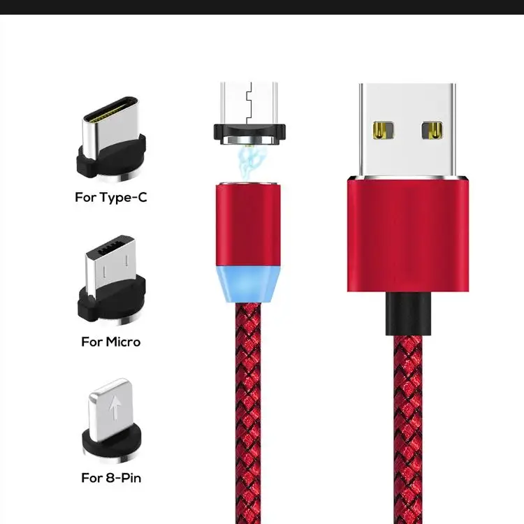 High Speed LED Light Data Sync Mobile Phone Charger 3 In 1 Usb Magnetic Android Charging Cable, Can be customized
High Speed LED Light Data Sync Mobile Phone Charger 3 In 1 Usb Magnetic Android Charging Cable, Can be customized