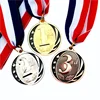 China Manufacturer sport 1st 2st 3st gold silver bronze medals with ribbon