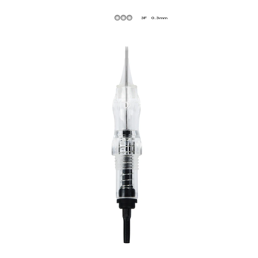 Black Pearl Permanent Makeup Machine Screw Cartridge 0.3mm 3F Needle For Hairstroking & Shading, Transparent
Black Pearl Permanent Makeup Machine Screw Cartridge 0.3mm 3F Needle For Hairstroking & Shading, Transparent