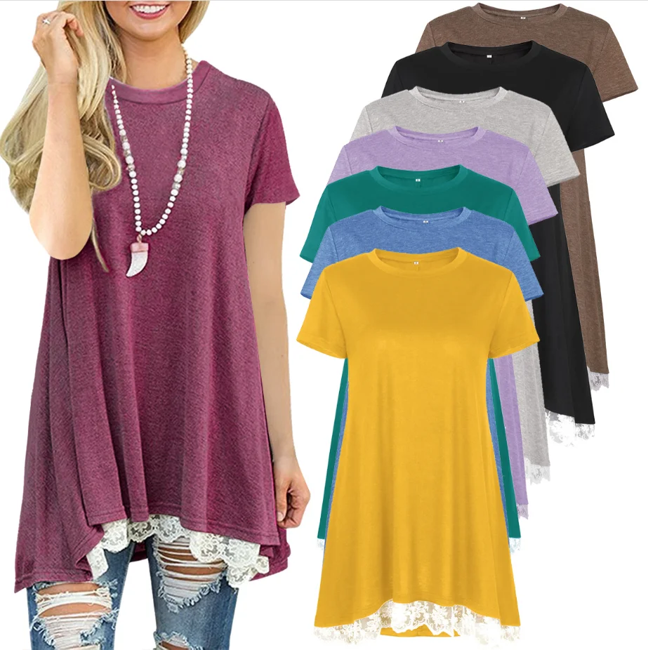 A45 lace bottom tunics 2019 top women casual style women t-shirts hot selling fashion clothing for women
A45 lace bottom tunics 2019 top women casual style women t-shirts hot selling fashion clothing for women