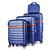 Hot sale hard abs luggage sets 4 piece travel trolley luggage case