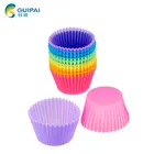Silicone Muffin Cup Round Cake Cup Small Cake Mold Bake Muffin Cups Nonstick Bakeware Tool