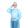 Surgical Non Sterile Disposable Isolation PP Nonwoven Gown With Elastic Cuffs