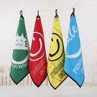 Small MOQ High Quality Funny Waffle Towel Pocket Golf Towel Customize Printing Golfing Towel