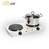 JX-6245A 2000W Electric Double Burner Solid Hot Plate Cooking Stove