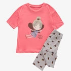 Kids plain pajamas cartoon pictures shirt and pants kids pajama sets