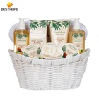 Gel Gift Bath Set Gift Set Bath Set Customized Luxury Coconut Shower Gel Oem Spa Gift Bath Set In Basket
