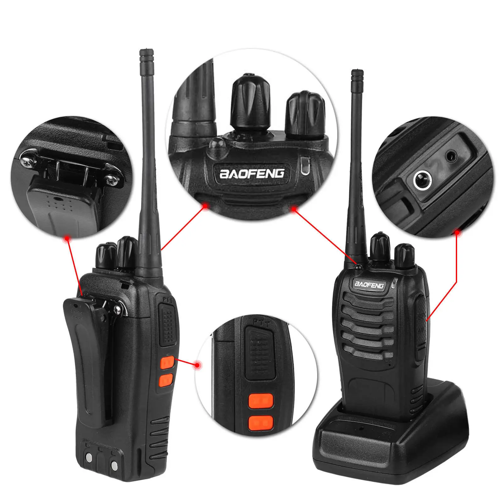 Livraison Gratuite 2019 Moins Cher Offres Sp&eacute;ciales UHF 5W 400-470MHz Baofeng BF-888S Talkie-walkie 5km Bidirectionnelle radio - ANKUX Tech Co., Ltd
