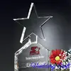 Clear Etched Crystal Blank Star Awards For Office Decoration