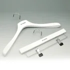 Custom Fashion Luxury White Wooden Hangers with Logo
