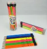High Quality Neon Coating HB Pencil, Round/Hexagon/Triangle Shape