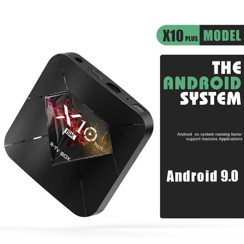 Factory Direct Selling New R-TV BOX X10 PLUS Set Top Box 4G+32G/64G Android 9.0 Quanzhi H6 High Definition 6K Android tv box
Factory Direct Selling New R-TV BOX X10 PLUS Set Top Box 4G+32G/64G Android 9.0 Quanzhi H6 High Definition 6K Android tv box