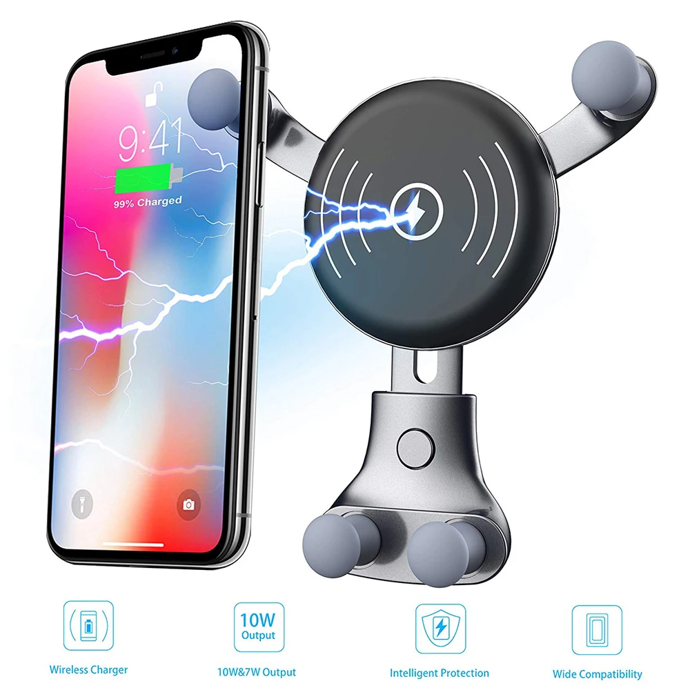 Intelligent Car Phone Charger, Fast Car Wireless Charger Phone Holder, Gold;gray;silver
Intelligent Car Phone Charger, Fast Car Wireless Charger Phone Holder, Gold;gray;silver