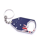 aluminum bottle opener country flag keychain set