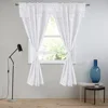 Polyester Jacquard window curtain with valance Rod pocket custom curtain brand name curtain