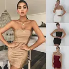 Hot Sale Stylish Women Solid Slim Fit Frock Design For Ladies Sexy Party Dress