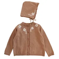 H4782/Stylish kids jacket wholesale baby girls flower embroidery knitting sweater cardigan
H4782/Stylish kids jacket wholesale baby girls flower embroidery knitting sweater cardigan