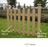 good price outdoor roadside WPC garden fences wood grain vinyl fencing