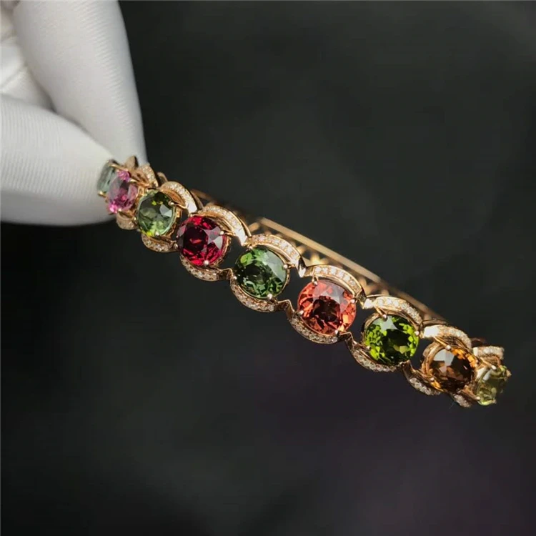 18k gold diamond natural tourmaline bangle gemstone jewelry girls gold chain bracelets Heart Rope Bracelet
18k gold diamond natural tourmaline bangle gemstone jewelry girls gold chain bracelets Heart Rope Bracelet