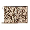 Hot sell leopard printed handbags for women genuine leather clutch envelop bags